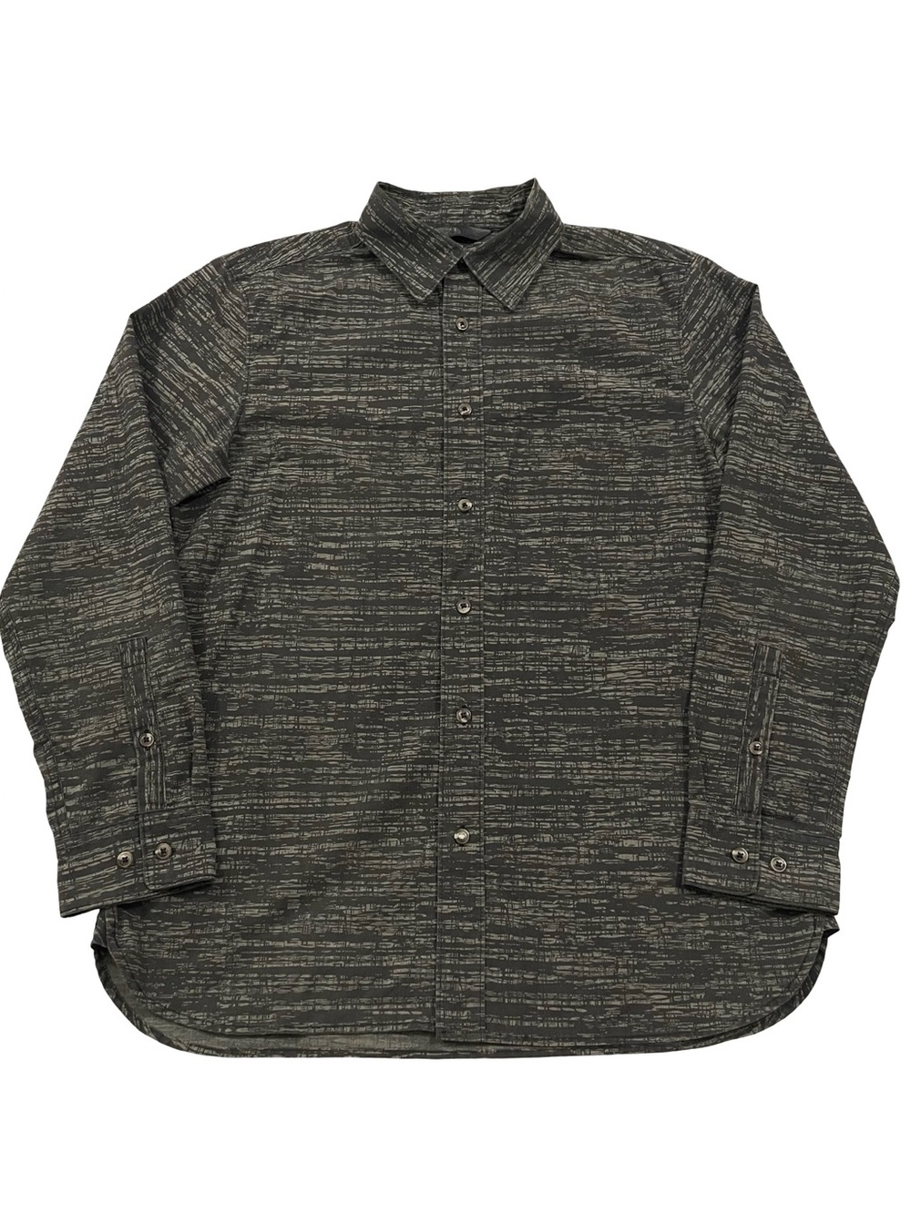 The North Face Size L Long Sleeve Button-Up Black Shirt (Retail $85)